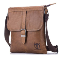 Bullcaptain® Men Black Brown Business Bag Casual Shoulder Bag Sling Bag