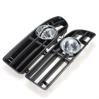 Bumper Grille Grill Driving Fog Lamp Lights For Vw Jetta Bora Mk4