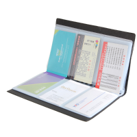 Business Name Id Credit Card Holder Bookcase Organizer Black