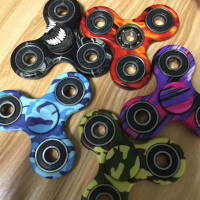 Camouflage Rotating Fidget Hand Spinner Adhd Austim Fingertips Fingers Gyro Reduce Stress