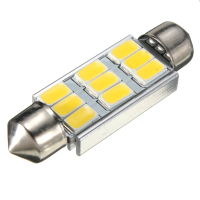 Car Dome 5630 Smd 9 Led Bulb Light Interior Festoon 42mm Warm White