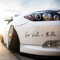 Car Sticker La Vita E Bella Decals Vehicle Truck Bumper Window Wall Mirror Decoration
