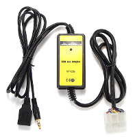 Car Usb 3.5Mm Mp3 Player Interface Adapter Aux In Input For Toyota Lexus 5+7pin