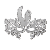 Carnival Mask Pattern Scrapbook Diy Album Card Paper Craft Maker Metal Dies Cutting Stencils 8.8X7cm