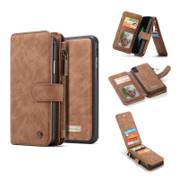 Caseme Magnetic Detachable Zipper Wallet Card Slot Pocket Case For Iphone X