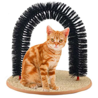 Cat Self Groomer Arch Bristles Kitten Massager Scratcher Carpet