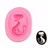 Cat Silicone Fondant Mold Cake Decorating Mould Gumpaste Sugarpaste Mold Fda Lfgb