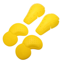 Ce 4 Sets Pu Removable Hip Knee Elbow Crotch Pads Kneepad Protective Gear Motorcycle Sports Bikers
