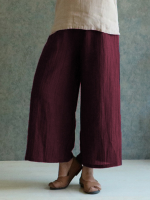 Celmia M 4XL Women Solid Cotton Linen Pant
