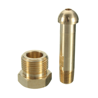 Cga 580 Nut With 3 Inch Nipple For Regulator Inlet Bottle Fittings