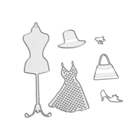 Checkroom Theme Clothes Tree Set Scrapbooking Diy Album Card Paper Craft Maker Metal Cutting Dies