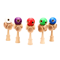 Children Kids 5 Holes Kendama Toy Ball Traditional Game Skill Toys