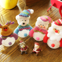 Christmas 2017 Led Lights Snowman Santa Claus Ornament Christmas Tree Party Decor Desktop Decoration