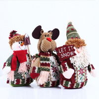 Christmas Gift Santa Claus Snowman Ornament Festival Partytable Decor Doll