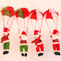 Christmas Home Ceiling Decorations Parachute Santa Claus Smowman New Year Hanging Pendant Christmas Decoration Supplies