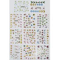 Christmas Trees Santa Claus 3d Nail Art Sticker