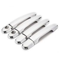 Chrome 4 Door Handle With Passenger Key Hole Cover For Toyota Corolla