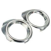 Chrome Bumper Fog Light Lamp Trim Cover Bezel Surround For Ford Fiesta Mk8 08 14