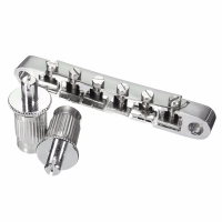 Chrome Wedge Saddle Electric Guitar Locking Tune O Matic Bridge For Les Paul