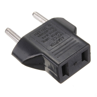 Claite US to EU Travel AC Power Socket Plug Adapter Converter 2 Pin AC 125V/250V