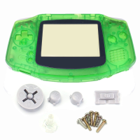Clear Green Replacement Housing Shell Case Part For Nintendo Game Boy Advance Gba