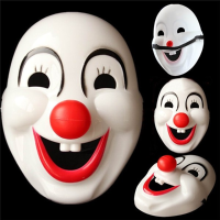 Clown Red Nose Cosplay Mask For Halloween Cartoon Party Circus