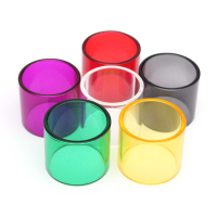 Colored Replacement Transparent Pyrex Glass Tube Cap For Tfv8 Baby Beast 7 Colors