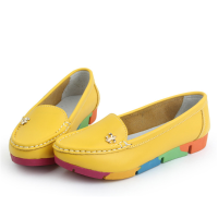 Colorful Casual Round Toe Slip On Soft Sole Flat Loafer Shoes