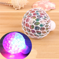Colorful Flashing Led Night Light Vent Grape Squeeze Ball Antistress Decompression Fancy Toy