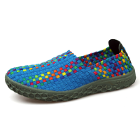 Colorful Hand Made Knitted Casual Round Toe Athletic Health Shoes