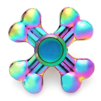 Colorful Rotating Four Leaves Fidget Hand Spinner Adhd Autism Reduce Stress Focus Attention Toys