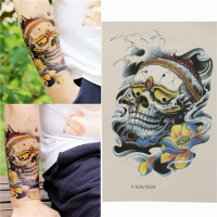 Colorful Skull Temporary Tattoos Waterproof Removable Body Arm Leg Art Tattoo Stickers