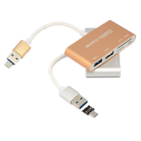 Combo K 686 Multifunctional 2 In 1 Micro Usb Usb3.0 Otg Combo Hub Micro Sd Tf Card Reader