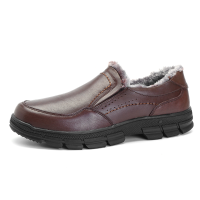 Comfy Fur Lining Slip On Oxfords Shoes For Men