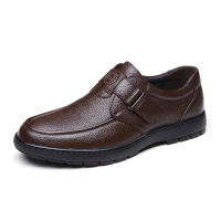 Comfy Genuine Leather Hook Loop Oxfords For Men