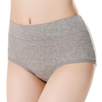 Comfy Soft Cotton Solid Color Mid Waist Hip Lifting Breathable Briefs Antibiosis Panties