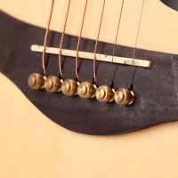 Copper Abalone Guitar Bridge Bone Pins Set For Acoustic Guitar