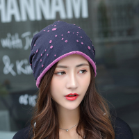Cotton Slouch Skull Caps Leisure Bonnet Cap