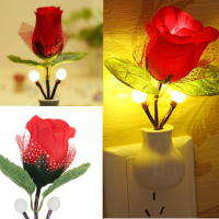 Creation Led Rose Night Light Rose Lamp Home Decoration Led Wall Lamp