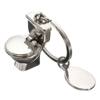 Creative Gift Simulation Exquisite Metal Toilet Key Chain Polishing Surface