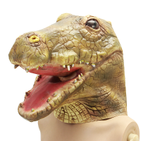Crocodile Alligator Mask Creepy Animal Halloween Costume Theater Prop Party Cosplay Deluxe Latex