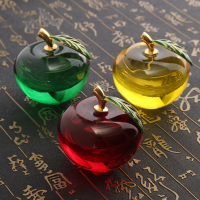 Crystal Apple Shape Paperweight Unique Home Decorations Lady Wedding Gifts