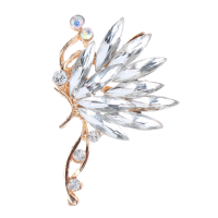 Crystal Rhinestones Colorful Butterfly Cuff Clip Earring