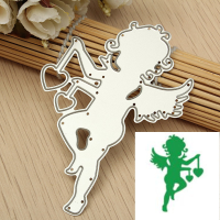 Cupid Heart Cutting Dies Diy Scrapbooking Album Stencils Paper Card Handicraft