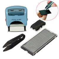 Custom Personalised Business Name Address Diy Self Inking Rubber Stamp Kit Suit