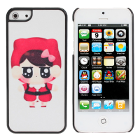Cute Frosted Big Eyes Little Girl Plastic Case Cover Skin For Iphone 5