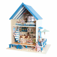 Cuteroom A 018 A Romantic Aegean Sea Diy Dollhouse Miniature Model With Light Music Gift Collection