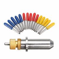 Cutting Plotter Vinyl Cutter Blade Holder With 15pcs 30 45 60 Degree Blades