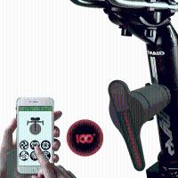 Cycplus T1 Pro Multi Pattern App Diy Smart Bicycle Taillight Brake Warning Monitoring Ip56 78g Bluetooth 4.0 Connection Large Display Range With Remote Control