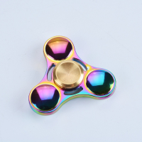 Dazzling Rotating Tri Fidget Hand Spinner Adhd Austim Fingertips Fingers Gyro Reduce Stress